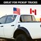 G128 Combo Pack: American USA Car Flag & Canada Canadian Car Flag 11x17 In | Both Double Sided Printed 150D Polyester | Flagpole Included | Perfect for Festival Celebrations, Parades